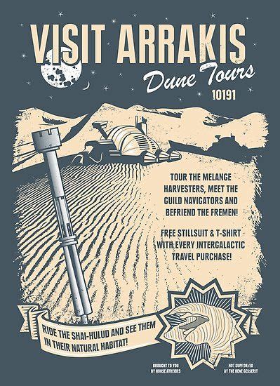 Visit Arrakis Poster By Heavyhand In 2021 Dune Book Dune Art Dune