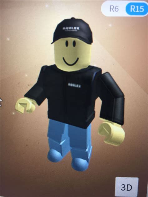 An Image Of A Lego Man In Black Shirt And Blue Pants With Hat On His Head