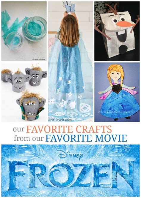 10 Fantastic Frozen Crafts Frozen Crafts Frozen Bday Party Crafts