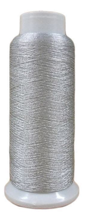 Softlight Metallic Silver 1500m Embroidery Thread Echidna Sewing