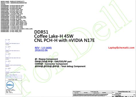 Dell Alienware 15 R4 Alienware 17 R5 Schematic And Boardview Ddr51 La