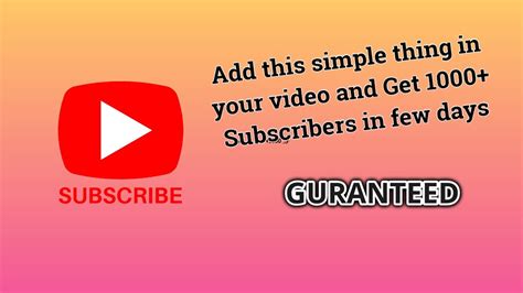 How To Get 1000 Subscribers In Few Dayshow To Add Subscription