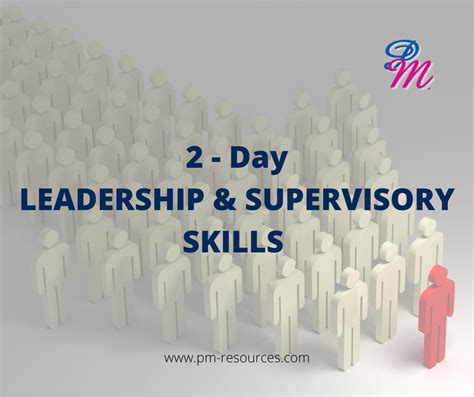 Leadership And Supervisory Skills Pm Eschool