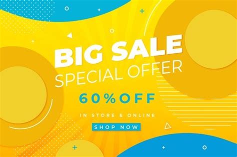 Premium Vector Big Sale Special Offer Yellow Background With Circular