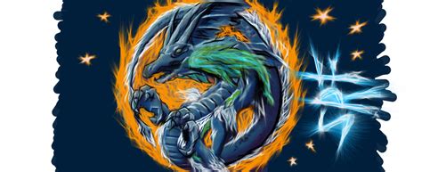 Water Dragon And Fenix By Biosergh On Deviantart