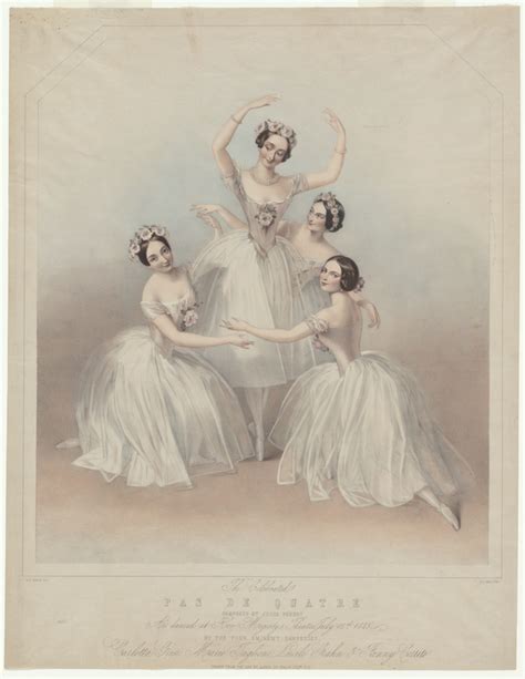 The Celebrated Pas De Quatre Composed By Jules Perrot As Danced At Her