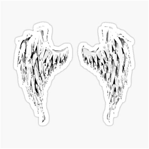 Angel Wings Sticker For Sale By Michael0000 Redbubble