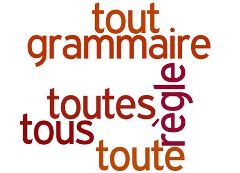 Tout Ou Tous La Règle De Grammaire Expliquée