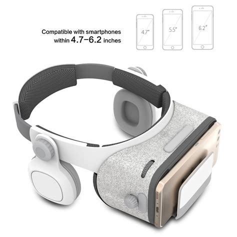 3d Light Weight Virtual Reality Headset With Builted In Stereo Headphone Virtual Reality