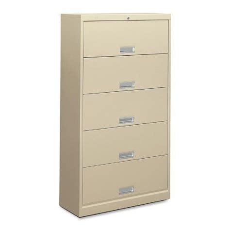 Hon 600 Series File Cabinet 36 X 1375 X 6425 Steel 5 X Shelf