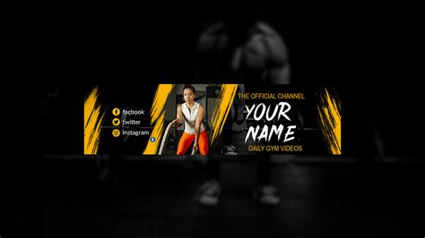 Gym Youtube Channel Art Design On Behance