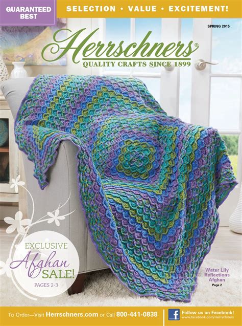 Herrschners Yarn Crochet And Knit Catalog Spring 2015 Crochet Yarn