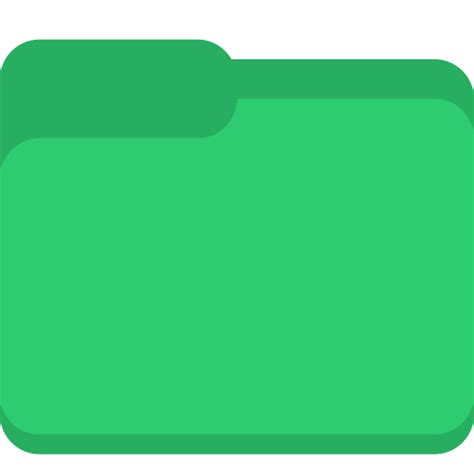 Directory Folder Icon Green Png Transparent Background Free Download Images
