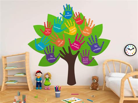 Sticker Copacul Clasei Folina Pentru Copii Multicolor Planșă Mare
