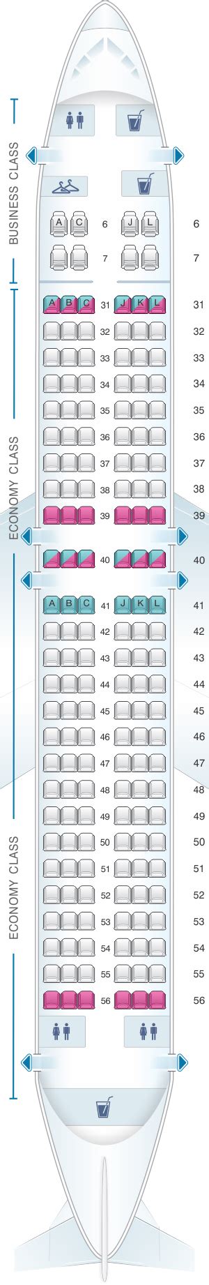 Seat Map China Eastern Airlines Boeing B737 800 164pax Seatmaestro