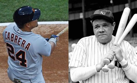 Of Legend Miguel Cabrera Equaled Another Babe Ruth Record In The Major