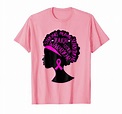 African American Breast Cancer Awareness T shirt Black Women-ln – Lntee