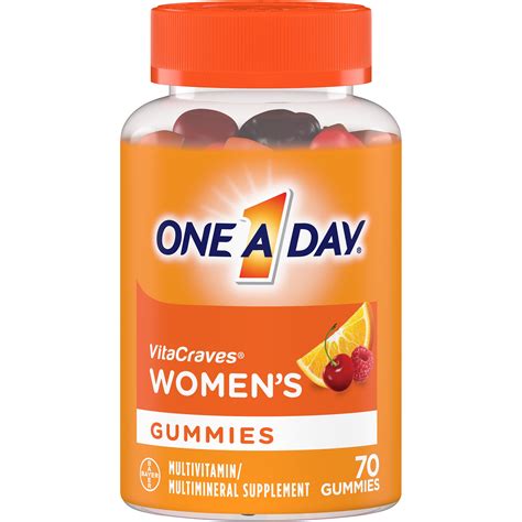 One A Day Womens Vitacraves Gummies Multivitamins For Women 70 Ct