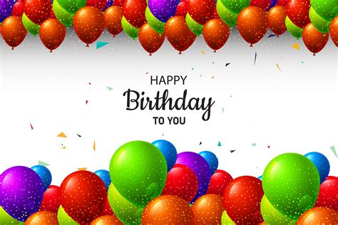 Multicolored Birthday Balloons Background With Glitter 1047180 Vector