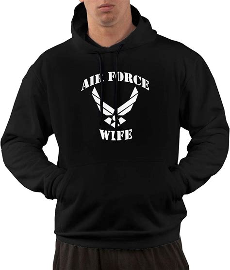 Proud Air Force Wife Hoodie Man 3d Graphic Print Pocket