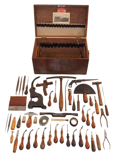 Vintage Leather Tools Toolbox Leather Carving Leather Art Leather