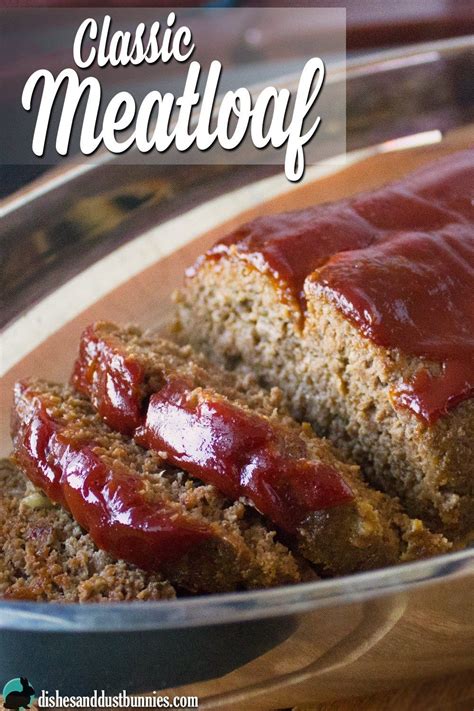 One meatloaf recipe i read recently used 1 1/2 lbs of ground beef and some other ingredients, resulting in single loaf with a total weight of about two pounds. Classic Meatloaf Recipe - Dishes & Dust Bunnies in 2020 ...