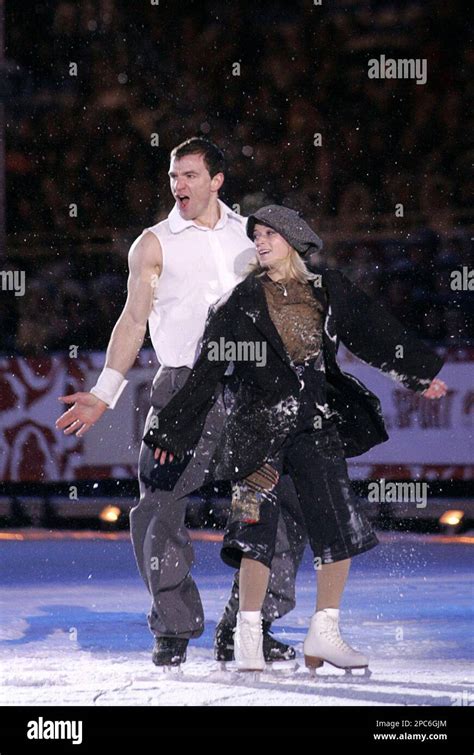 Russian Figure Skating Stars Elena Berezhnaya And Anton Sikharulidze