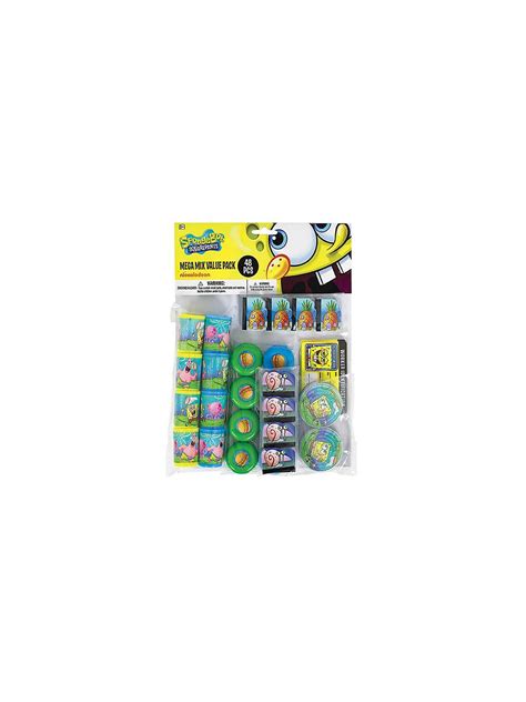 Spongebob Mega Mix Favor Pack For 8 Guests Spongebob Party Supplies