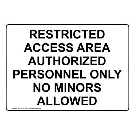 Safety Sign Restricted Access Area Authorized Personnel Only