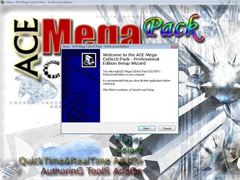 When your browser asks you what to do with the downloaded file, select save (your browser's wording may vary) and pick an appropriate folder. ACE Mega CoDecS Pack 6.03 - Download for PC Free