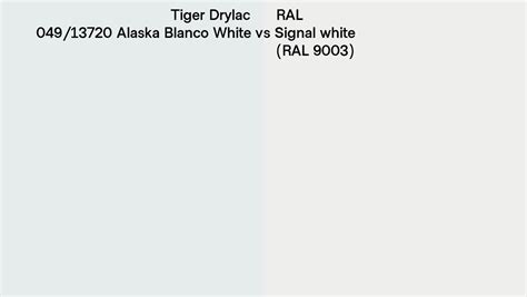 Tiger Drylac Alaska Blanco White Vs Ral Signal White Ral