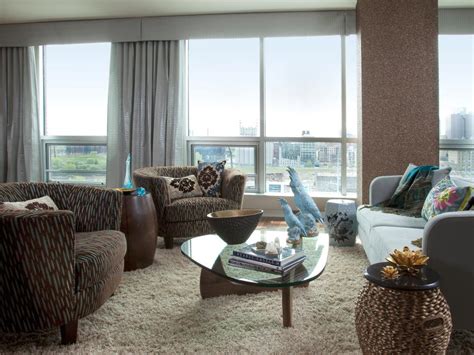 Contemporary Living Room With Urban View Hgtv