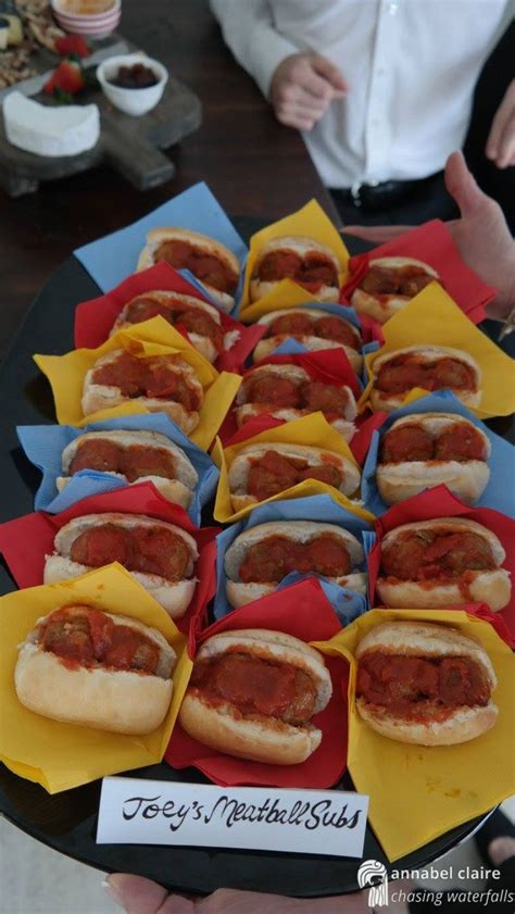 Friends Tv Show Themed 21st Themed Food Joeys Meatball Subs From