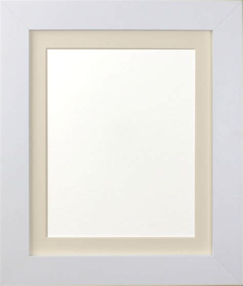 White And Black Metro Picture Photo Frames And Acid Free Ivory Mounts Or Frame Only Ebay