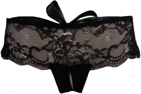 Women Details About Womens Thong Lace Bowknot Open Crotch Thong G