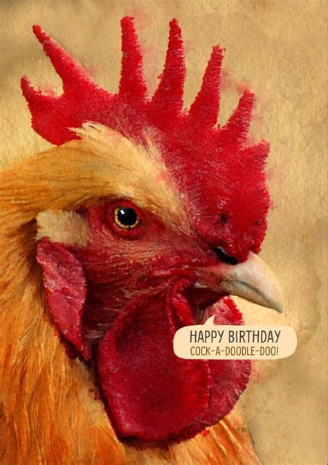 Doodle Do Is A Birthday Card With A Rooster Cock A Doodle Doo