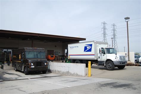United Parcel Service Ups Delivery Truck And United States Postal