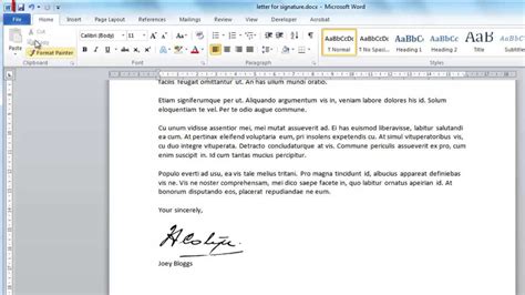 How To Insert A Signature In Word Document Singlesaceto