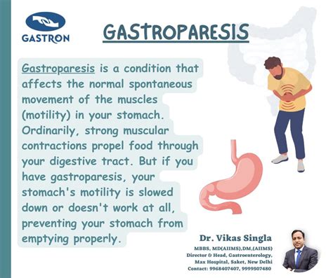About Gastroparesis Dr Vikas Singla Gasteroentrologist
