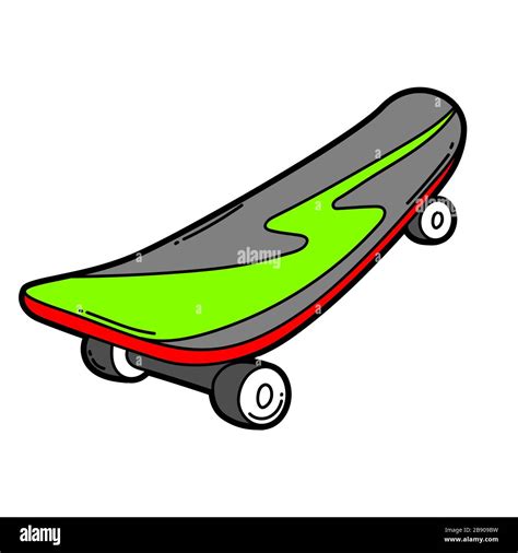 Illustration Of Cartoon Skateboard Stock Vector Image And Art Alamy