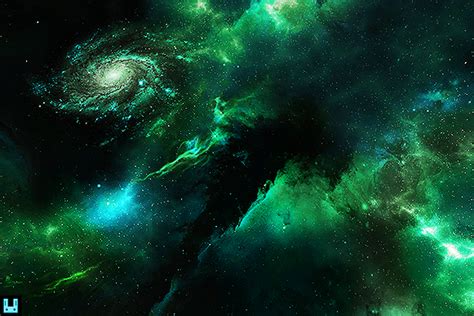 Skybox Green Nebula 2d Sky Unity Asset Store