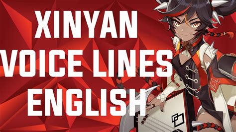 Xinyan Voice Lines English Genshin Impact Youtube