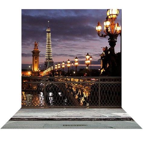 Paris Bridge Eiffel Tower Photography Backdrop France Theme Etsy