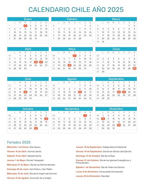 Calendario Chile 2022 Con Feriados Calendario Gratis