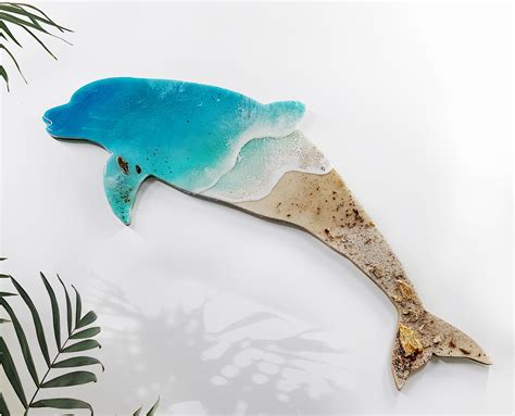 Custom Size Dolphin Wall Art Decorative Dolphin 3d Ocean Resin Art