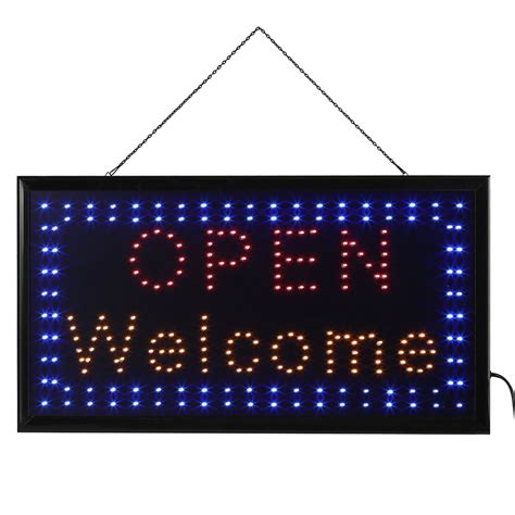 Greensen Outdoor Led Sign1pc Large Bright Led Shop Sign Board Neon