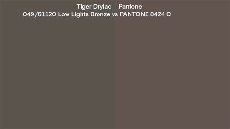 Tiger Drylac 049 61120 Low Lights Bronze Vs Pantone 8424 C Side By Side
