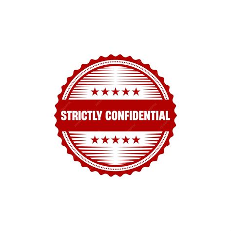 Premium Vector Strictly Confidential Round Grunge Vintage Sign