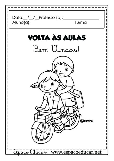 Atividades Desenhos De Volta Às Aulas Para Colorir Pintar Imprimir