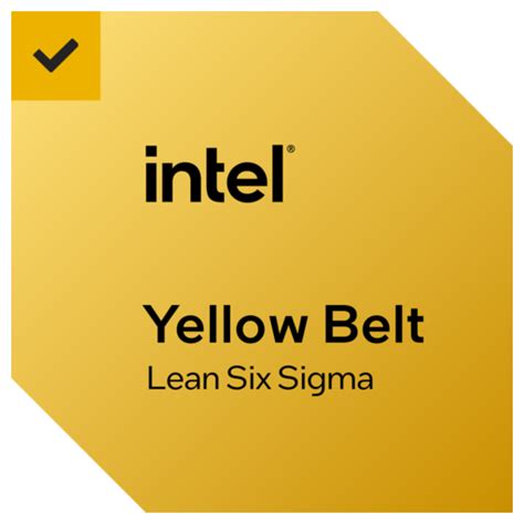 Lean Six Sigma Certified Yellow Belt Credly
